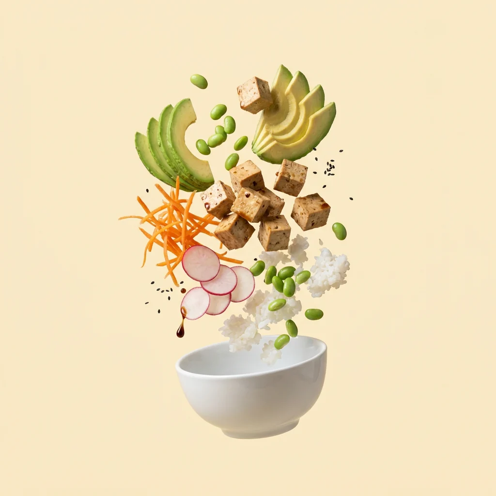 Veganský bowl s tofu